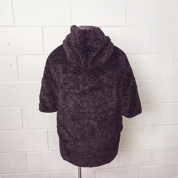 Koan Outerwear Jacquard Faux Fur Coat/Jacket SzXL - Picture 2 of 8